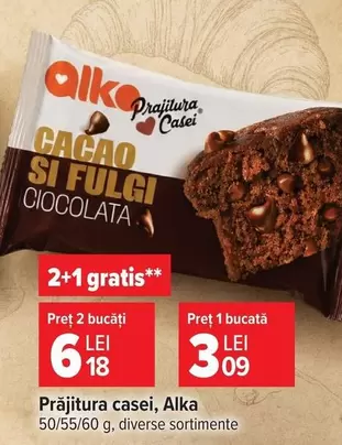 Prăjitura casei Cacao si fulgi ciocolata