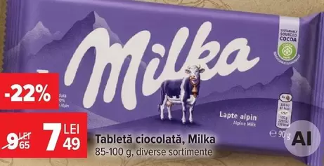 Milka - Tableta ciocolată