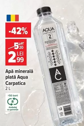 Apă minerală plată