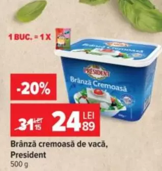 Brânză cremoasă de vacă