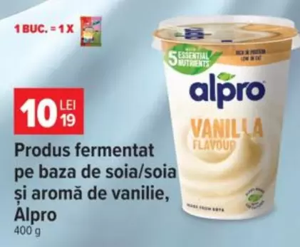 Alpro - Produs fermentat pe baza de soia/soia si aroma de vanilie