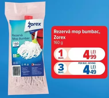 Rezervă mop bumbac