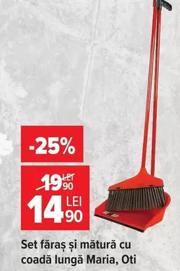 Set făraș și mătură cu coadă lungă, Oti