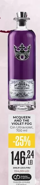 MCQUEEN AND THE VIOLET FOG Gin Ultraviolet