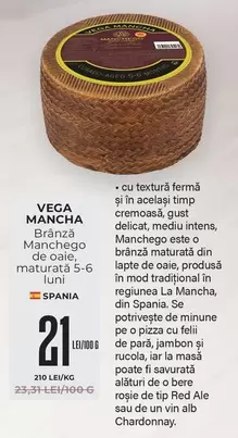 Alb - Brânză Manchego de oaie