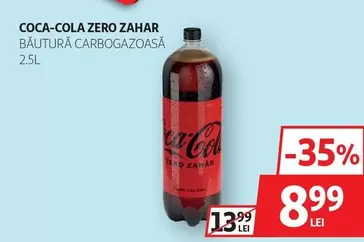 Coca Cola - ZERO ZAHAR BĂUTURĂ CARBOGAZOASĂ