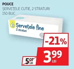 Servetele fine, 2 straturi