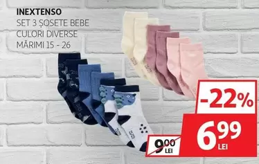SET 3 ȘOSETE BEBE