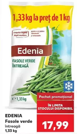 Fasole verde întreagă