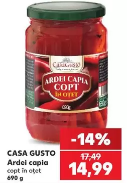 Ardei capia copt in otet