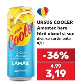 Amestec bere fără alcool și suc