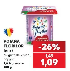 iaurt cu gust de vișine / căpșuni