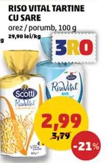 RISO VITAL TARTINE CU SARE