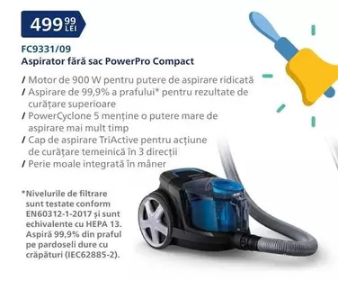 Philips - Aspirator fără sac PowerPro Compact FC9331/09