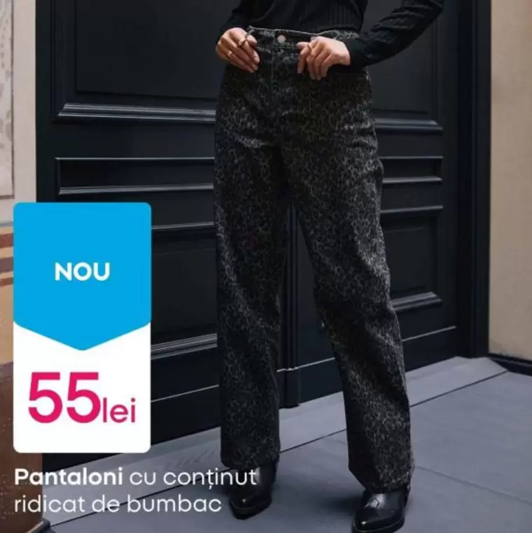 Pantaloni cu continut ridicat de bumbac