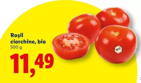 Roșii ciorchine, bio
