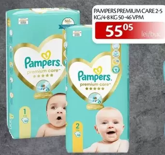 Pampers - PREMIUM CARE 2-5 KG/4-8 KG 50-46 VPM