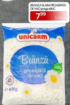 BRÂNZĂ SLABĂ PROASPĂTĂ DE VACI