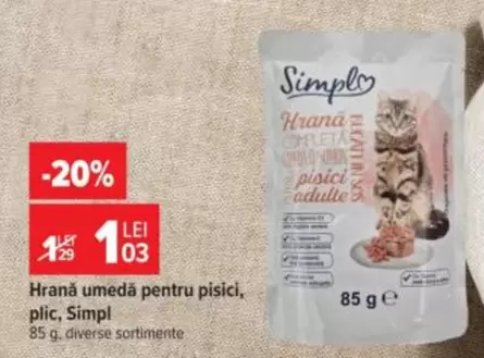 Hrana umedă pentru pisici