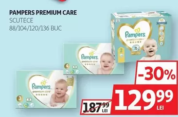Pampers - PAMPERS PREMIUM CARE SCUTECE 88/104/120/136 BUC