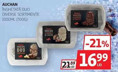 Auchan - ÎNGHEȚATĂ DUO DIVERSE SORTIMENTE