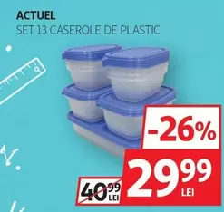 Actuel - SET 13 CASEROLE DE PLASTIC