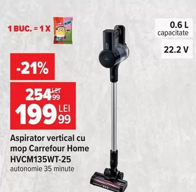 Vertical - Aspirator vertical cu mop