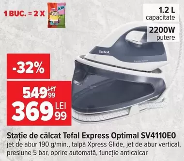 Tefal - Stație de călcat Express Optimal SV4110E0