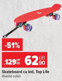 Skateboard cu led