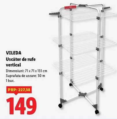 Vertical - Uscator de rufe vertical