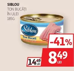 Ton bucati in ulei