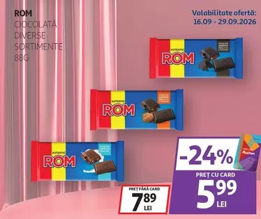 Auchan - CIOCCOLATA DIVERSE SORTIMENTE