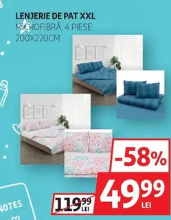 LENJERIE DE PAT XXL MICROFIBRĂ