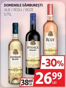 DOMENIILE SÂMBUREȘTI ALB / ROȘU / ROZE