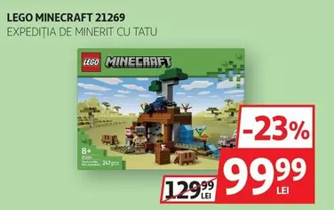 Lego - LEGO MINECRAFT 21269 Expediția de Minerit cu Tatu
