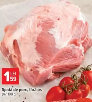 Spata de porc, fara os