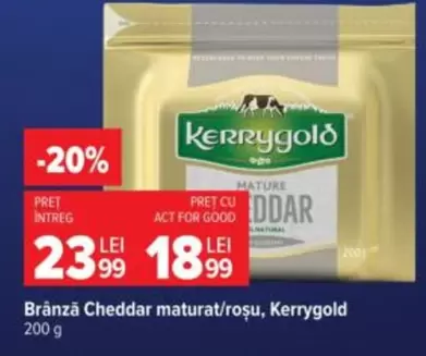 Brânză Cheddar maturat/roșu