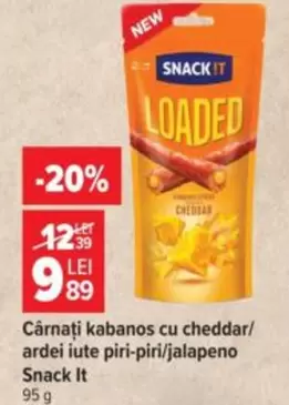 It - Cârnați kabanos cu cheddar/ardei iute piri-piri/jalapeno