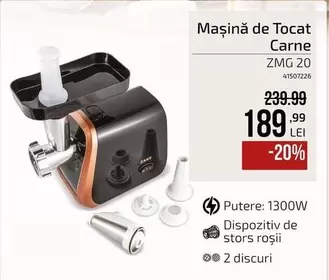 Mașină de Tocat Carne ZMG 20