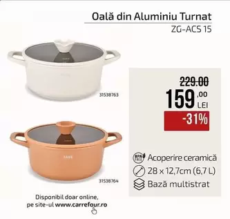 Oală din Aluminiu Turnat ZG-ACS 15