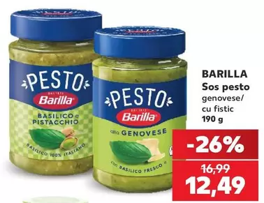 Sos pesto genovese/ cu fistic