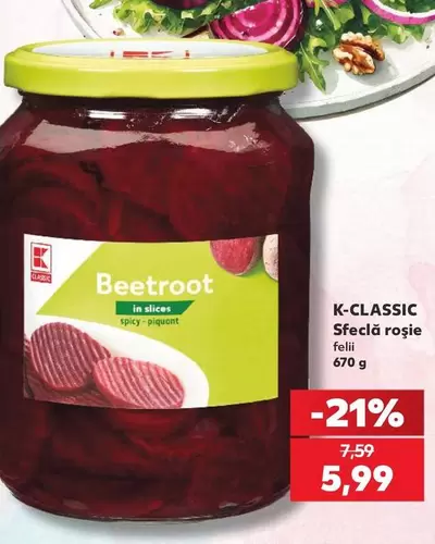 Beetroot in slices