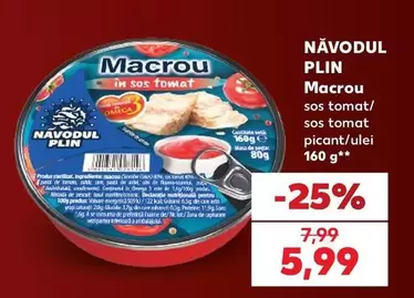 Macrou in sos tomat