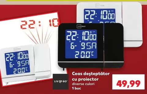 Livarno - Ceas Deşteptător Cu Proiector