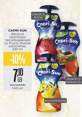 Băutură răcoritoare necarbogazoasă cu fructe, diverse sortimente
