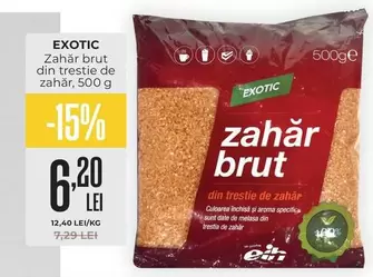 Zahăr brut din trestie de zahăr