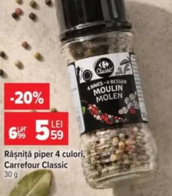 MOUILN MOLEN Râșniță piper 4 culori