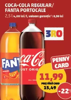 Coca Cola - REGULAR/ FANTA PORTOCALE