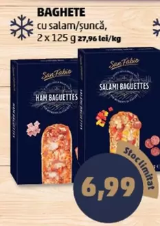 BAGHETE cu salam/sunca