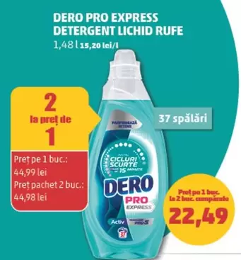 Dero - Pro Express Detergent Lichid Rufe